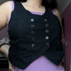 Purple Tank w/ Vest Detailing